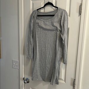 Gray Long Sleeve Dress